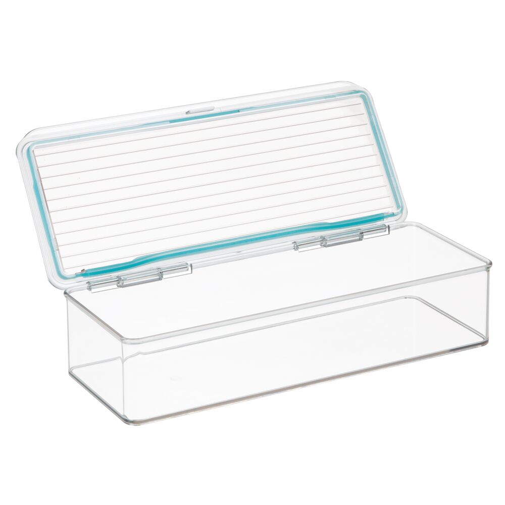 Clear/Blue Kitchen Binz Box with Sealed Lid - 2.5 quart