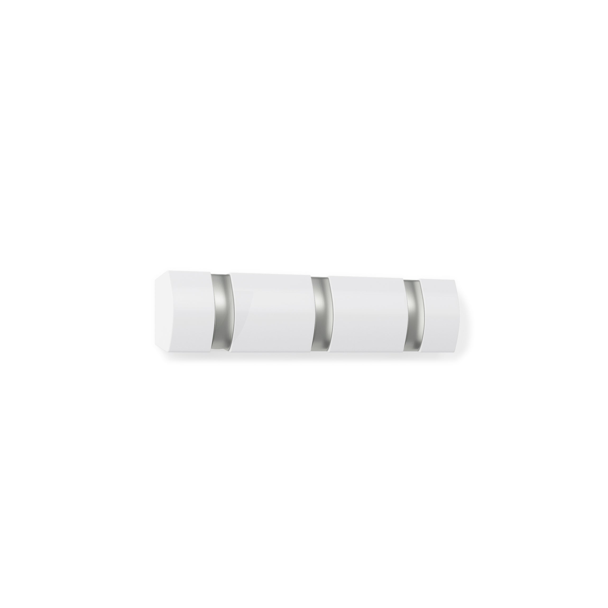 3 WALL MOUNTED HOOK WHITE