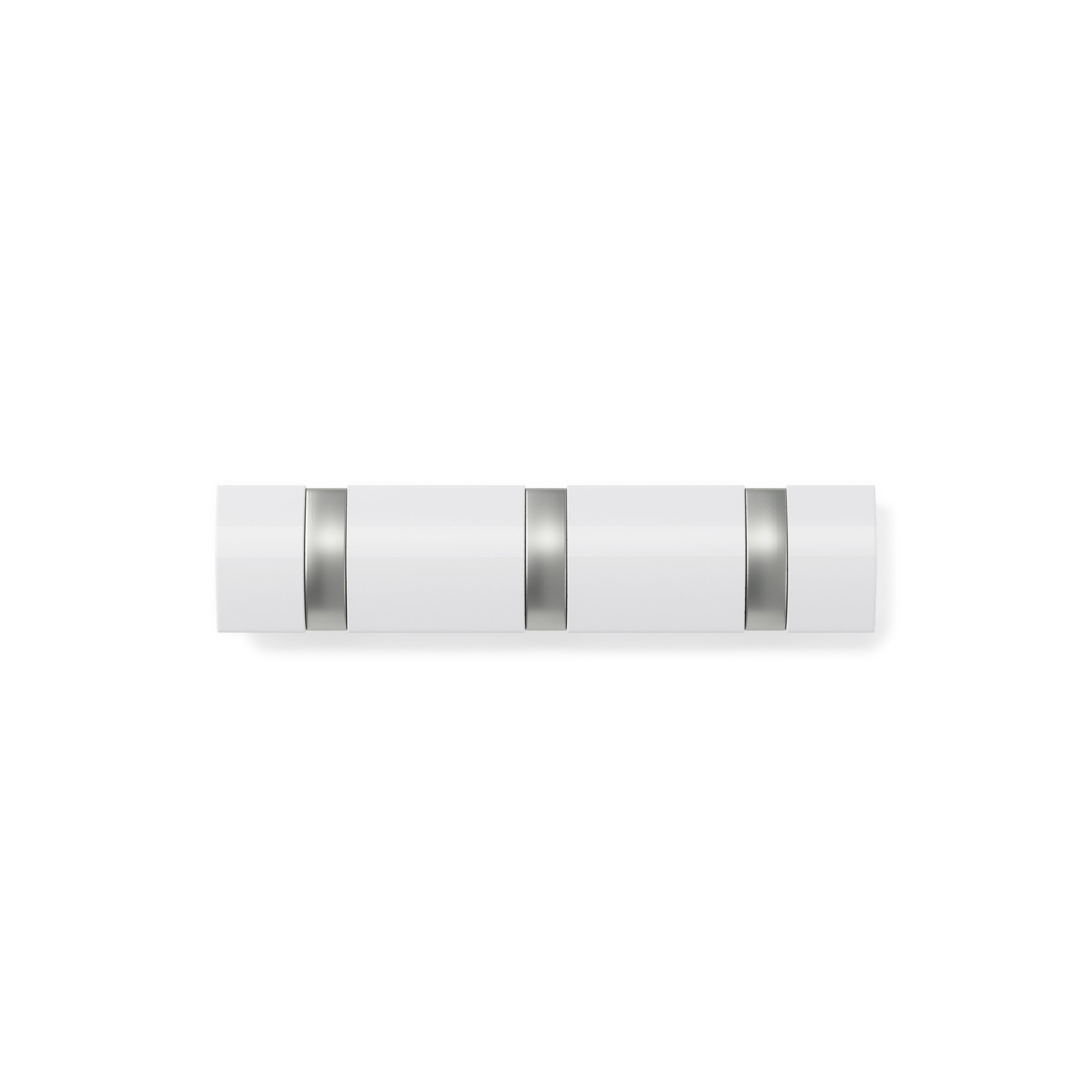 3 WALL MOUNTED HOOK WHITE