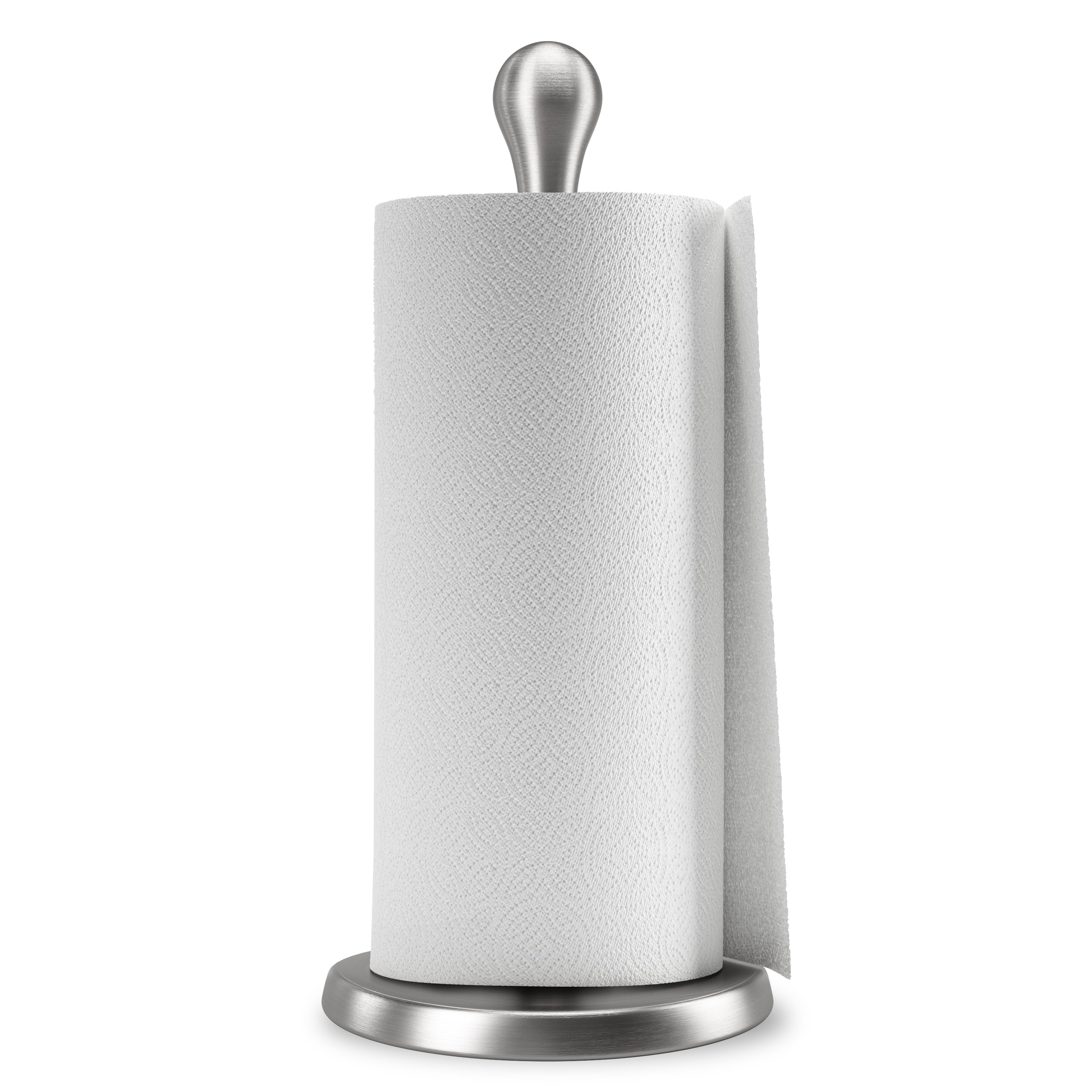 Tug Paper Towel Holder Nickel/ Black