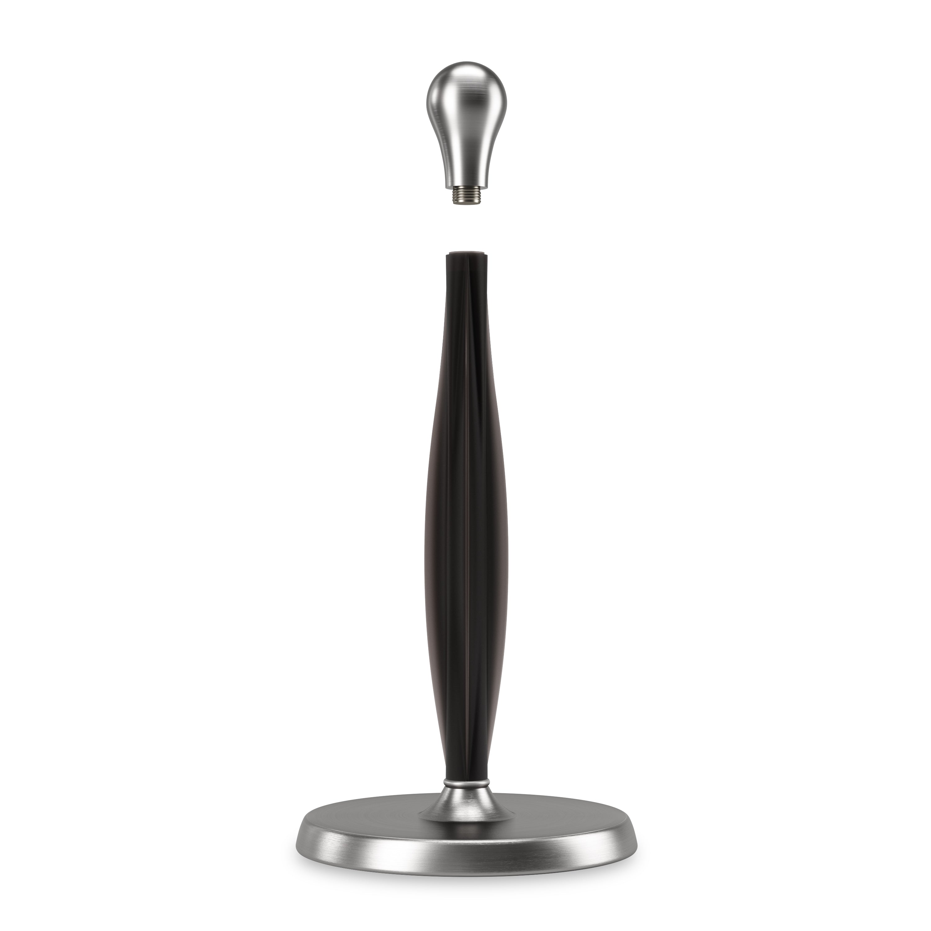 Tug Paper Towel Holder Nickel/ Black