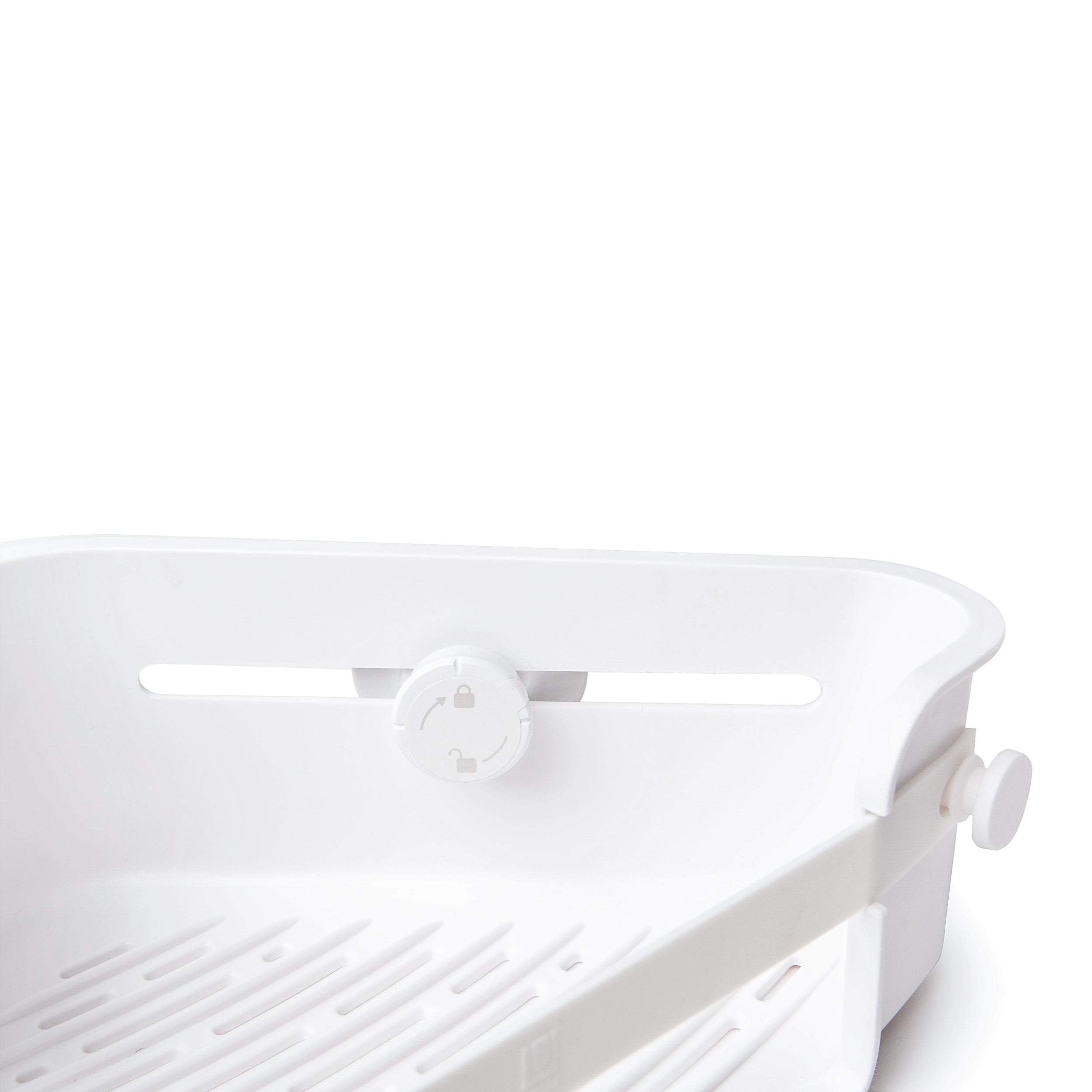 FLEX GEL LOCK CORNER BIN WHITE