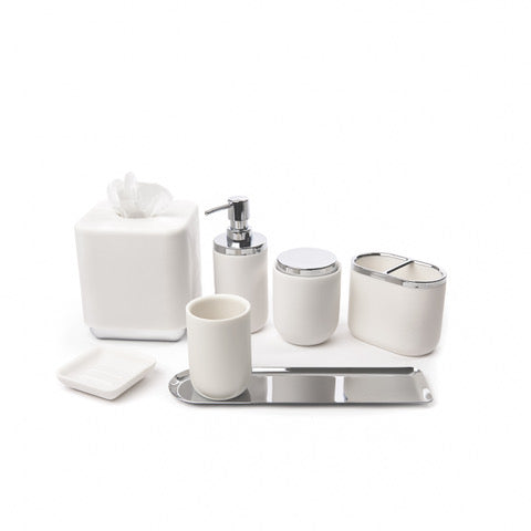 JUNIP SOAP PUMP  CHROME/WHITE
