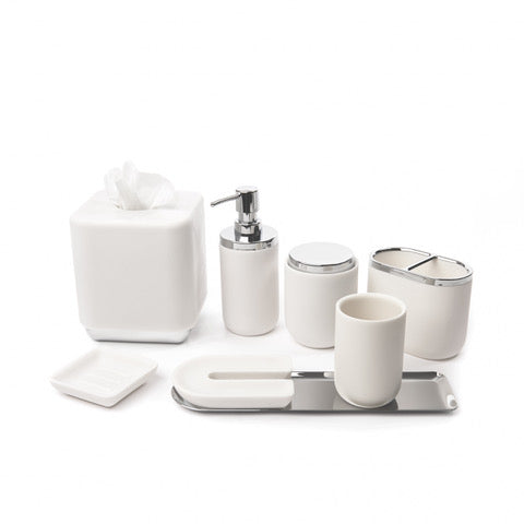 JUNIP SOAP PUMP  CHROME/WHITE