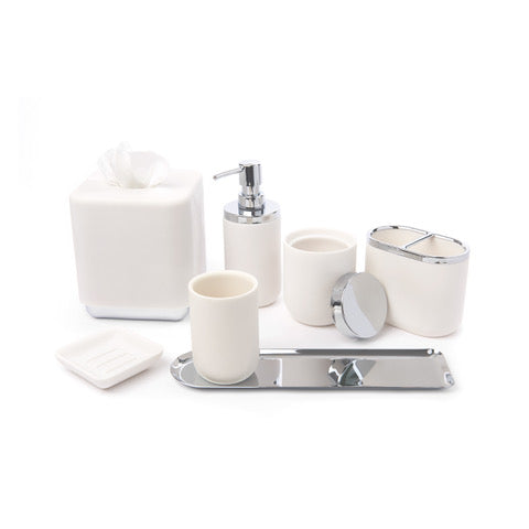 JUNIP SOAP PUMP  CHROME/WHITE