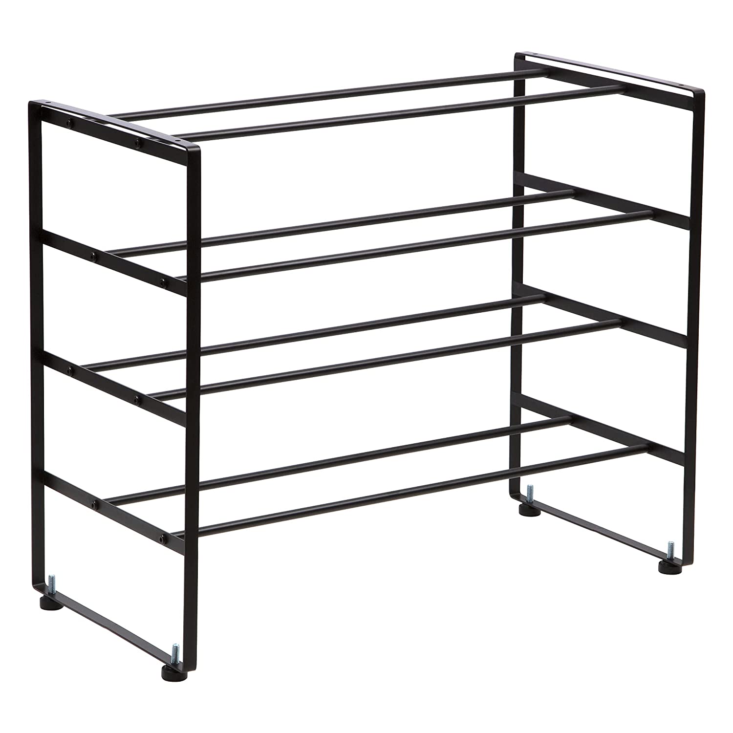 5 Tier Shoe Rack Matte Black