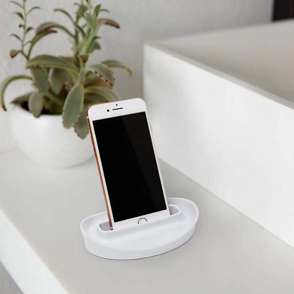 CURVINO PHONE HOLDER WHITE