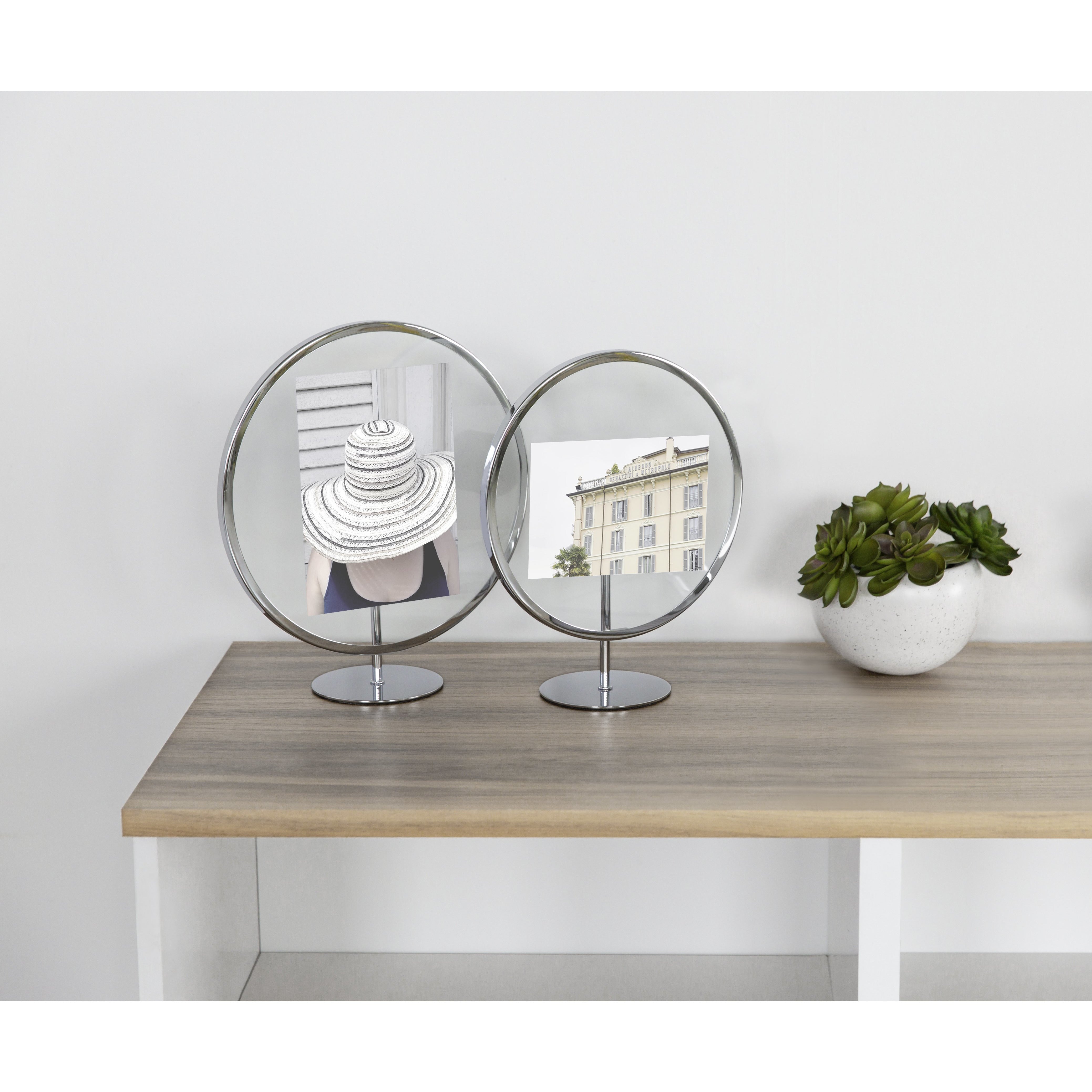 INFINITY ROUND PHOTO DISPLAY 4" x 6" IN 3 COLORS