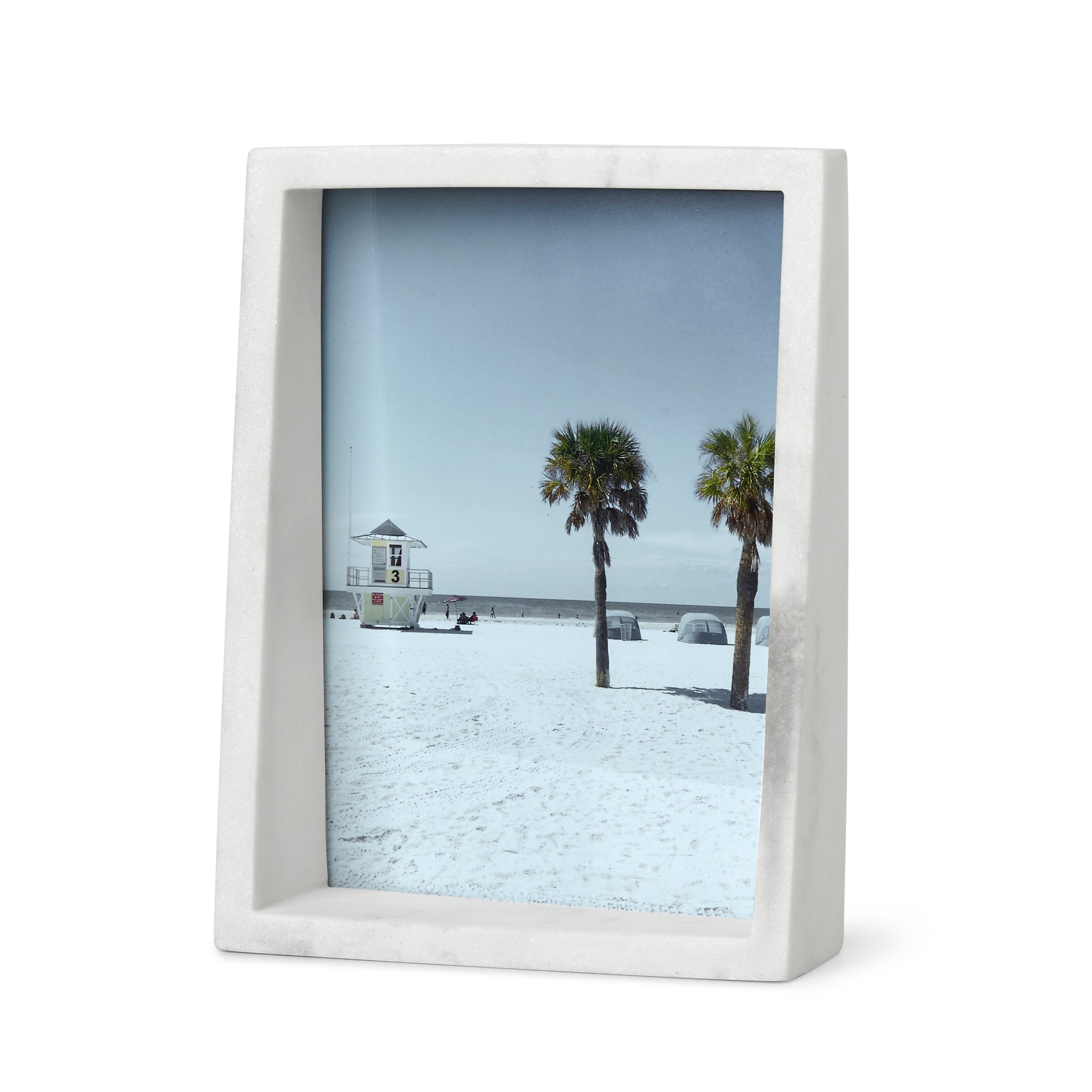 Edge White Marble Photo Frame available in 2 sizes