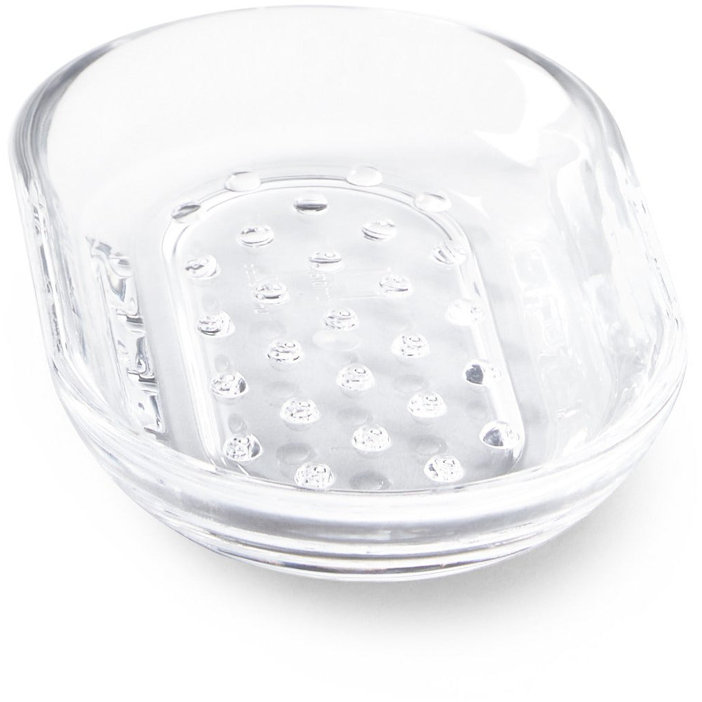 JUNIP OVAL SOAP DISH ACRYLIC CLEAR
