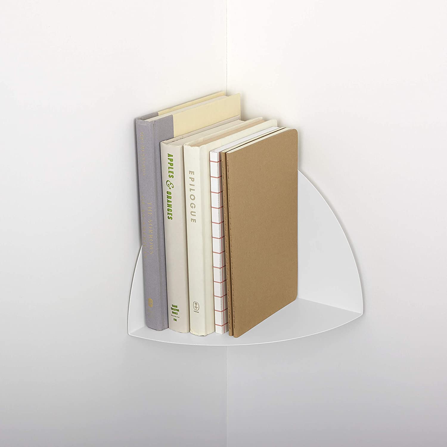 CORNER SHELF SET OF 3 WHITE