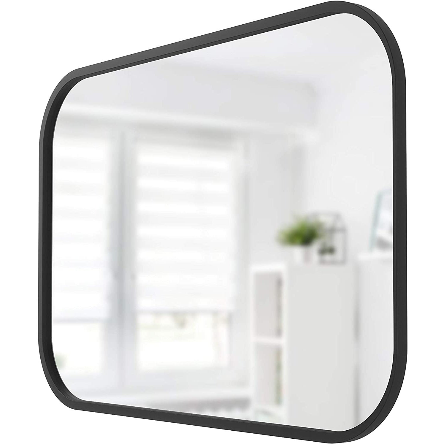 HUB MIRROR RECTANGLE 16 x 24" BLACK