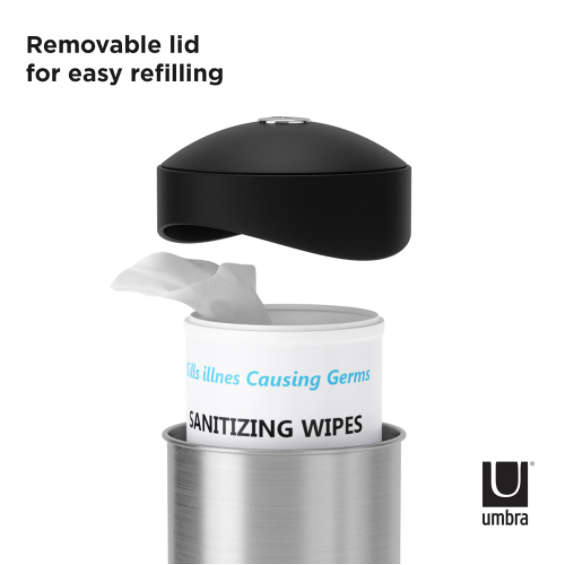 Swiper disinfecting wipes dispenser