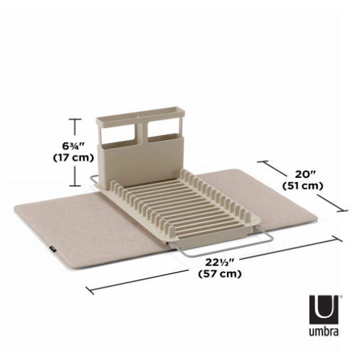 UDRY OVER THE SINK DISH RACK LATTE