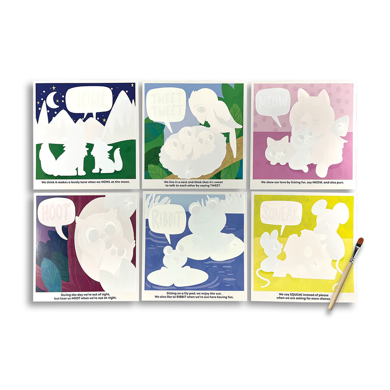 water amaze water reveal boards - baby animals