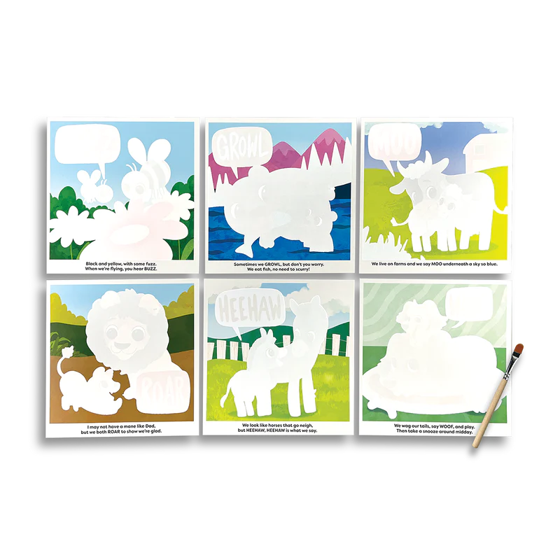 water amaze water reveal boards - baby animals