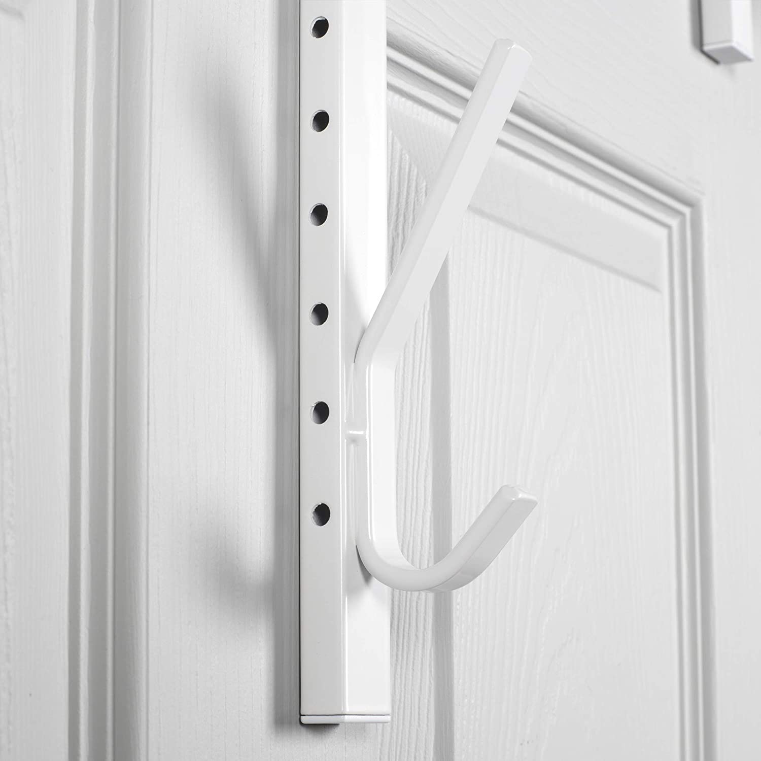 White Adjustable OTD Hook  12" x 4" x 14.5"-24.5"H