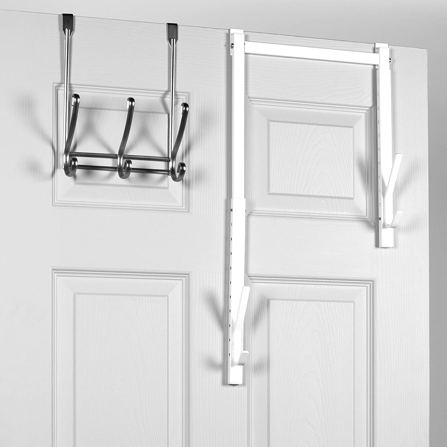 White Adjustable OTD Hook  12" x 4" x 14.5"-24.5"H