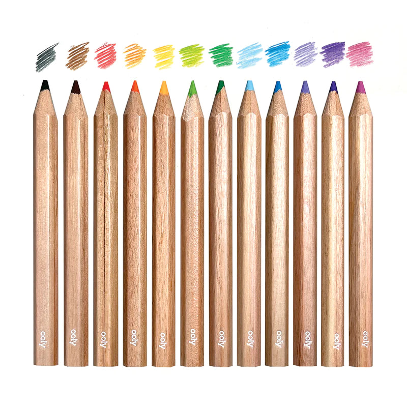 Draw 'n doodle mini colored pencils and sharpener - set of 12