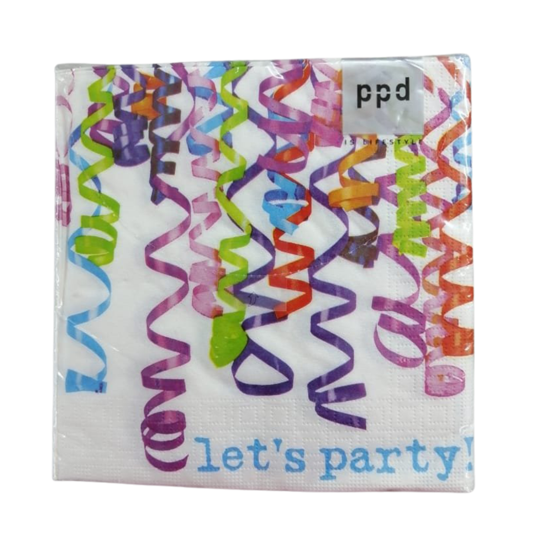 Napkin Let´s Party 13" Set of 20