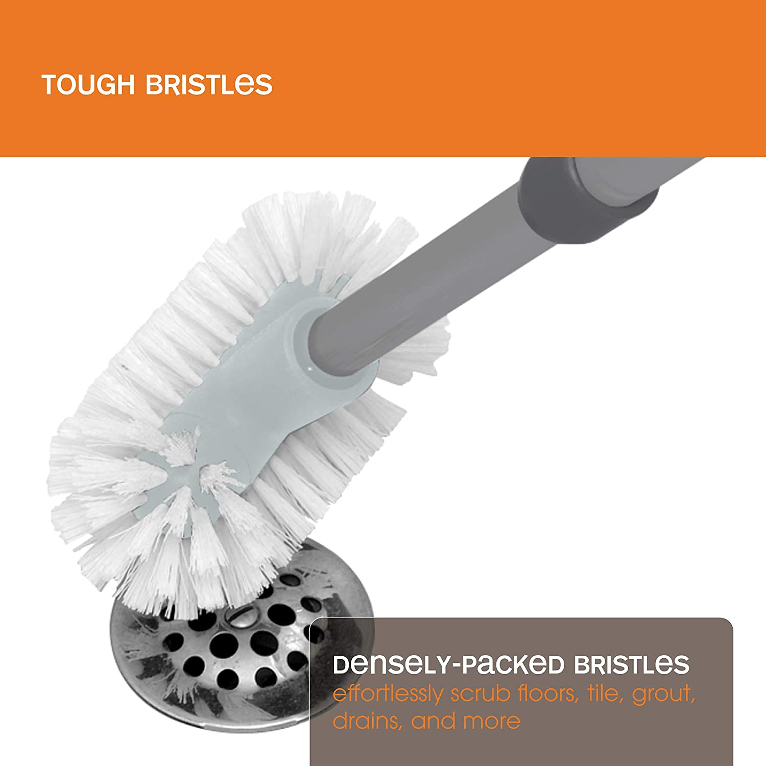 Bristle Everywhere Scrubber Graphite/Aqua