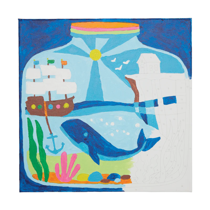 Colorific Canvas Paint by Number kit - Tiny Treasures