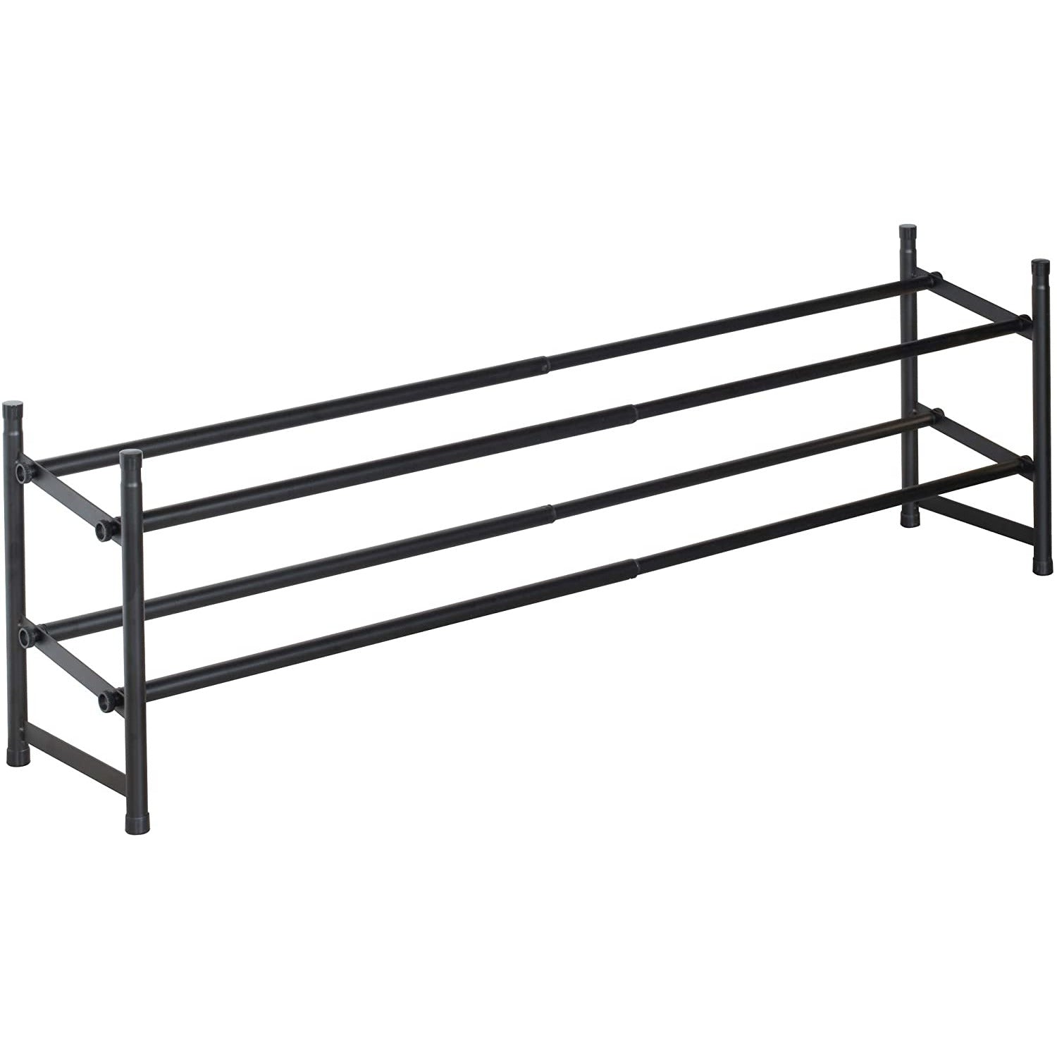 STACKING AND EXPANDING SHOE RACK MATTE BLACK