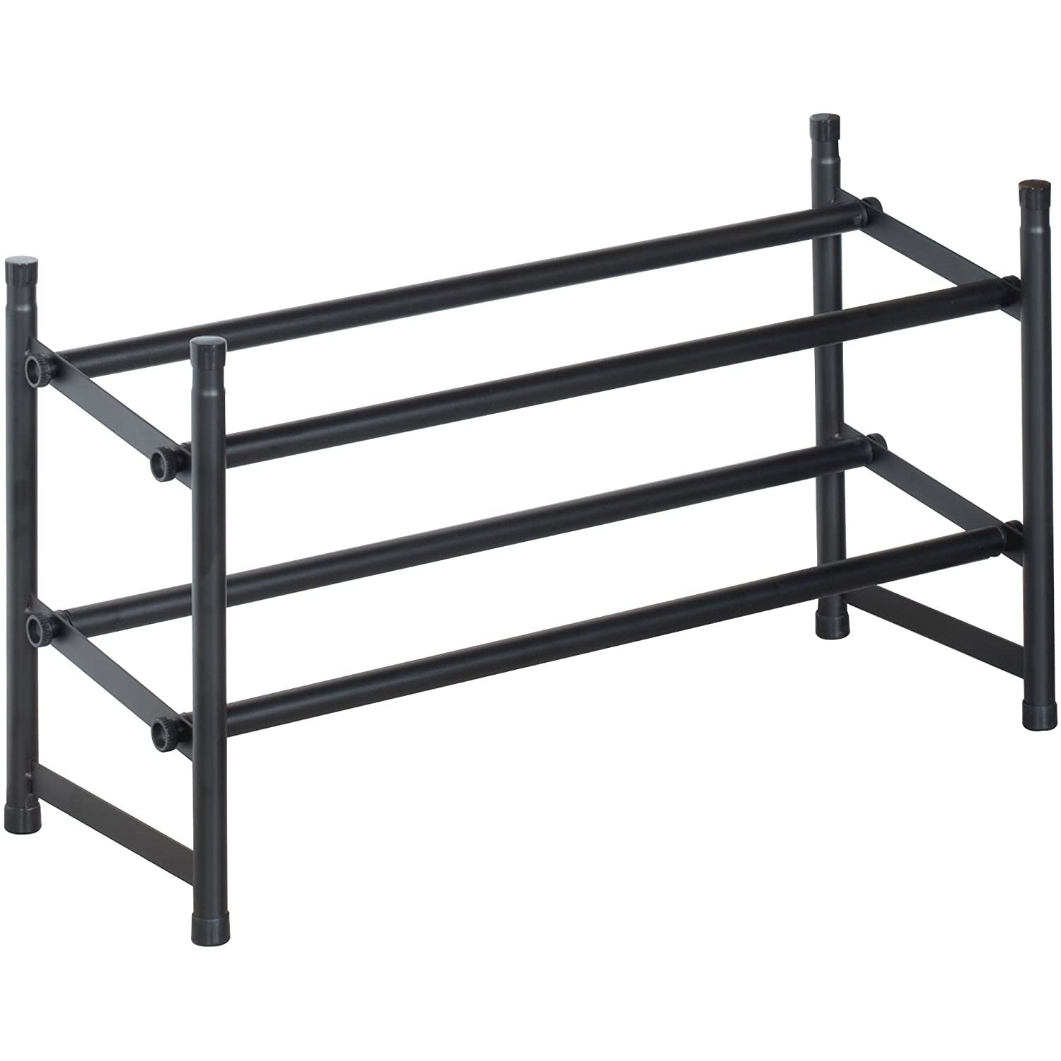 STACKING AND EXPANDING SHOE RACK MATTE BLACK