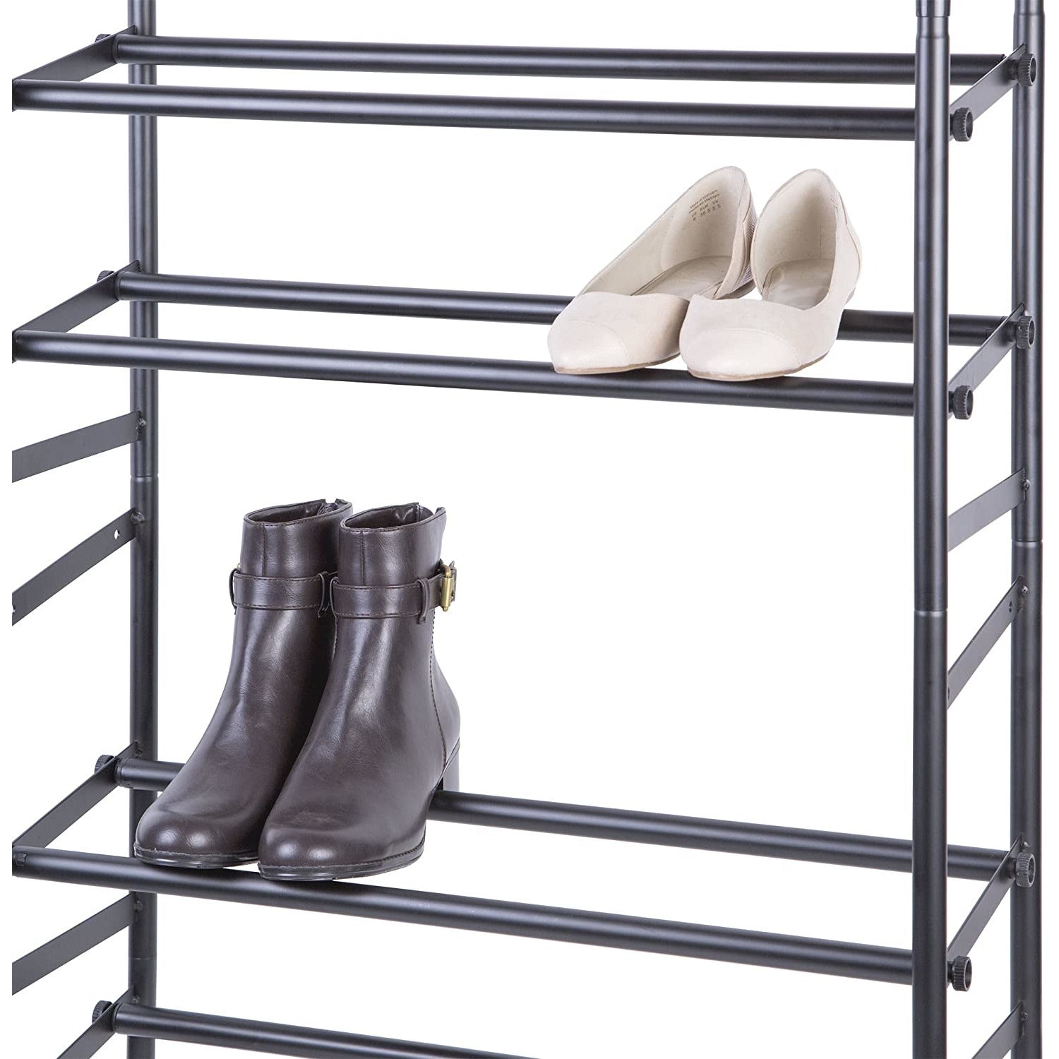 STACKING AND EXPANDING SHOE RACK MATTE BLACK