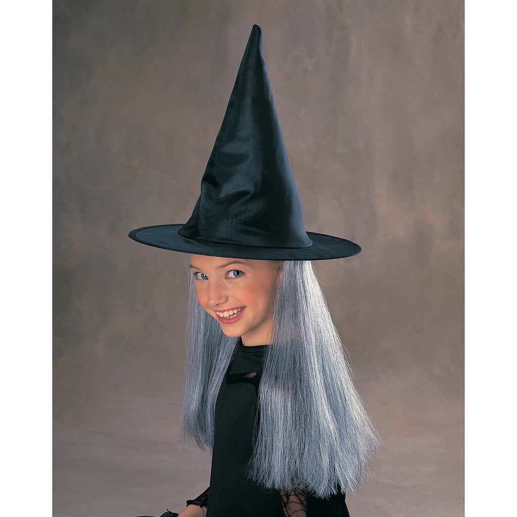 Witch Hat w/ hair Grey