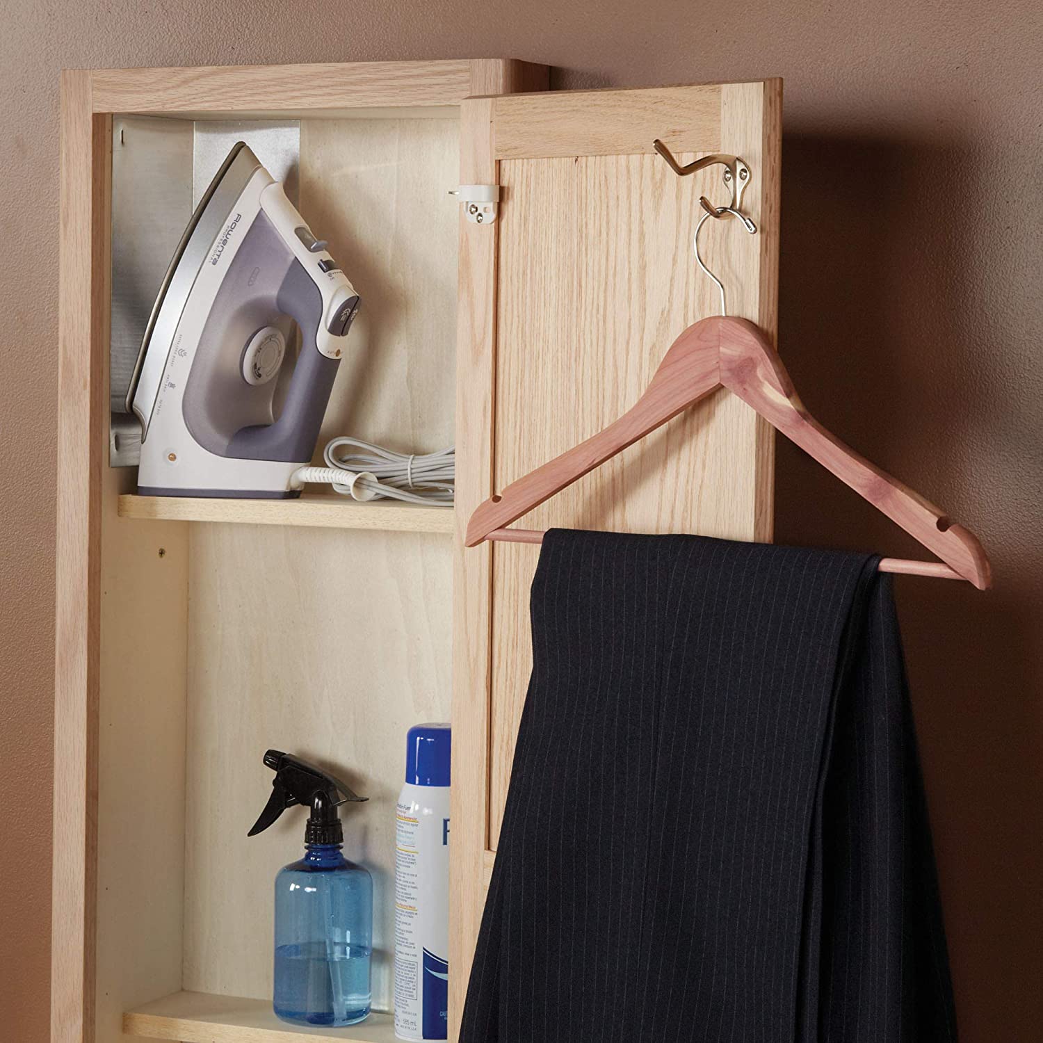 In-Wall Ironing Board Cabinet with Built In Ironing Board