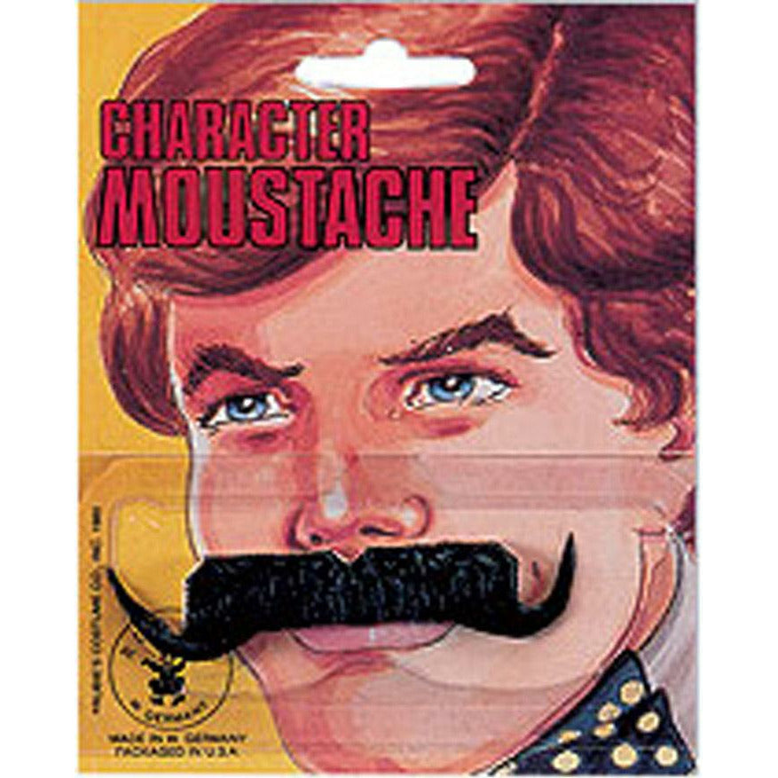 Old time moustache black