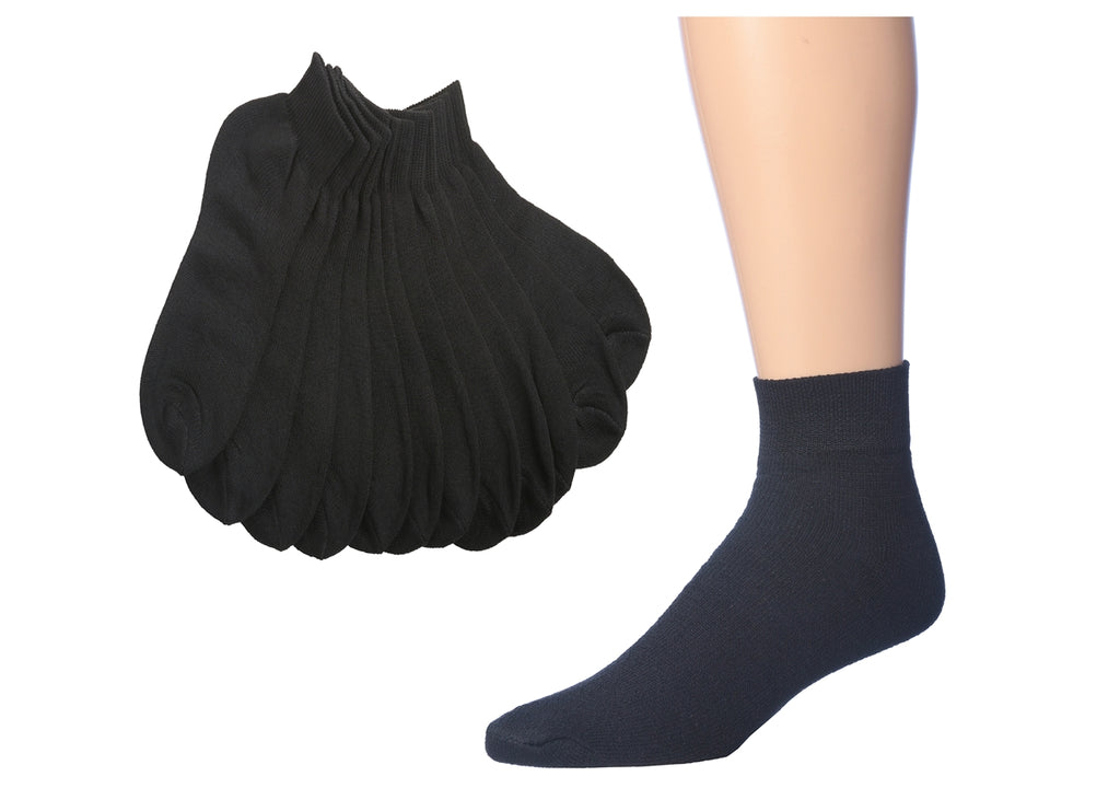 Men's Black Ankle Socks 6-Pair Pack