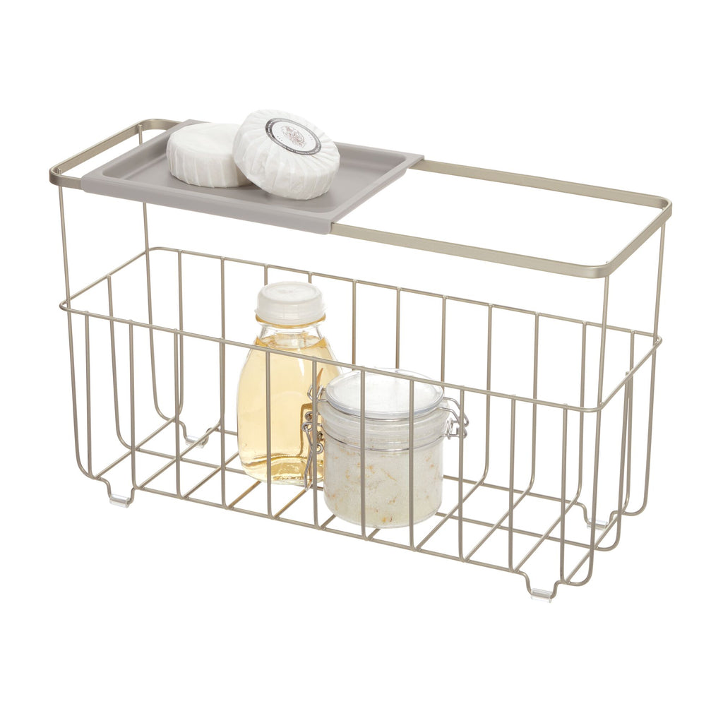 Storage Basket With Shelf
