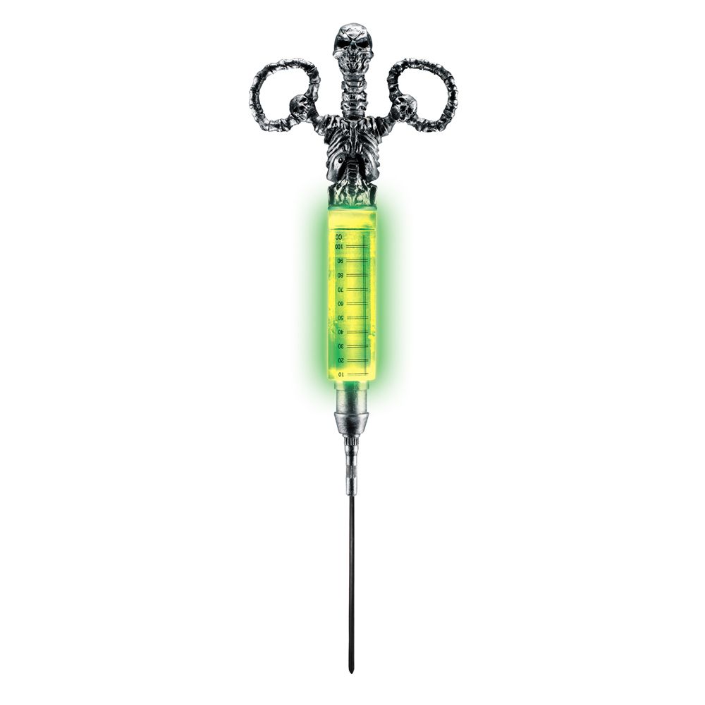 Radiactive glowing syringe