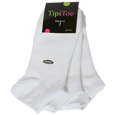 3 pares de calcetines tobilleros blancos