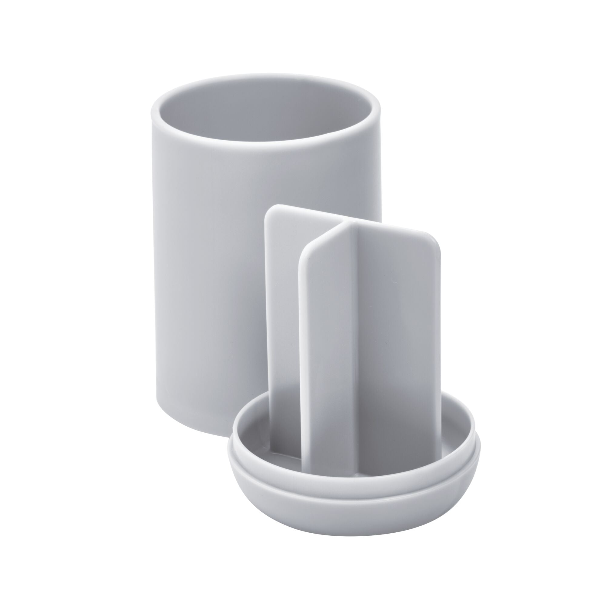 Toothbrush Holder 6" x 3.3" x 3.2" Gray