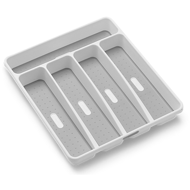 Small Silverware Tray White