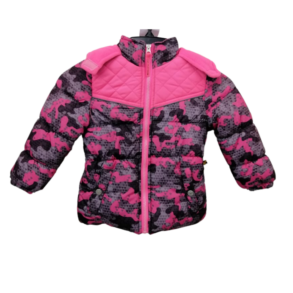 Girl´s Jacket Pink/Black in camo style