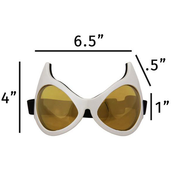 CAT EYE GOGGLES WHITE /GOLD