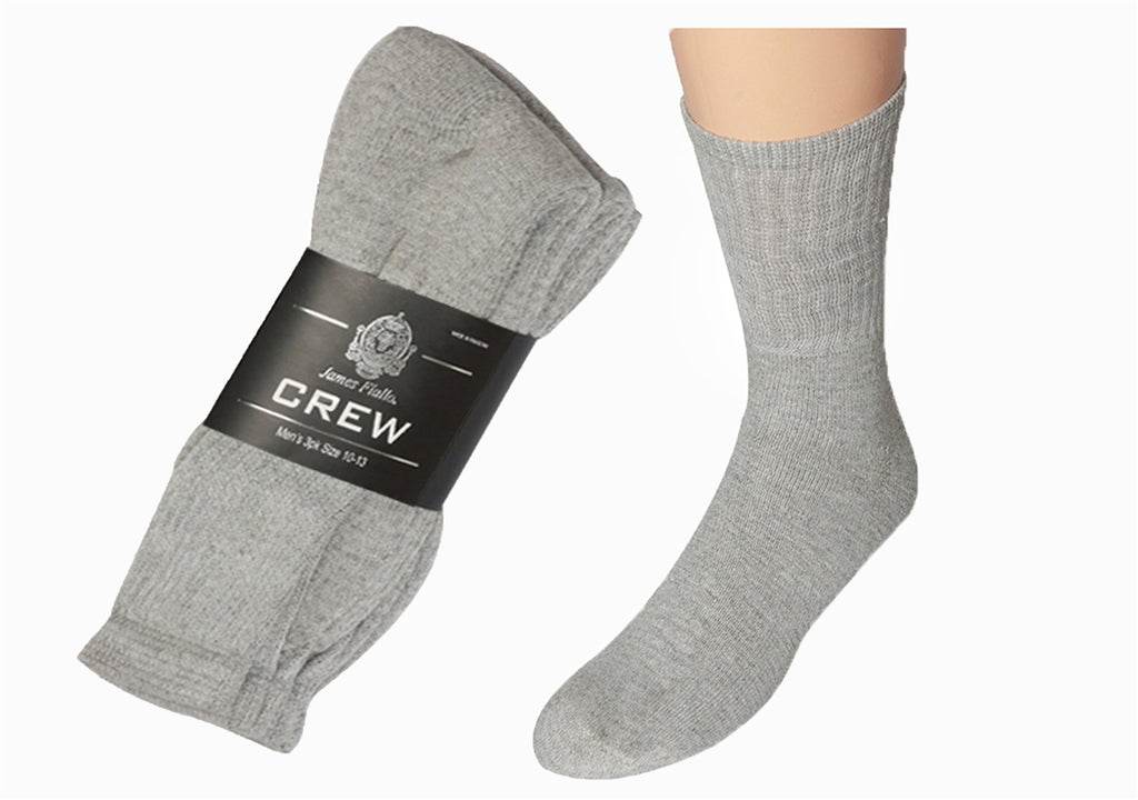 Men's 3 Pack Cotton Sport Crew Socks
