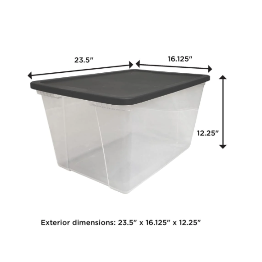 56QT Contenedor transparente