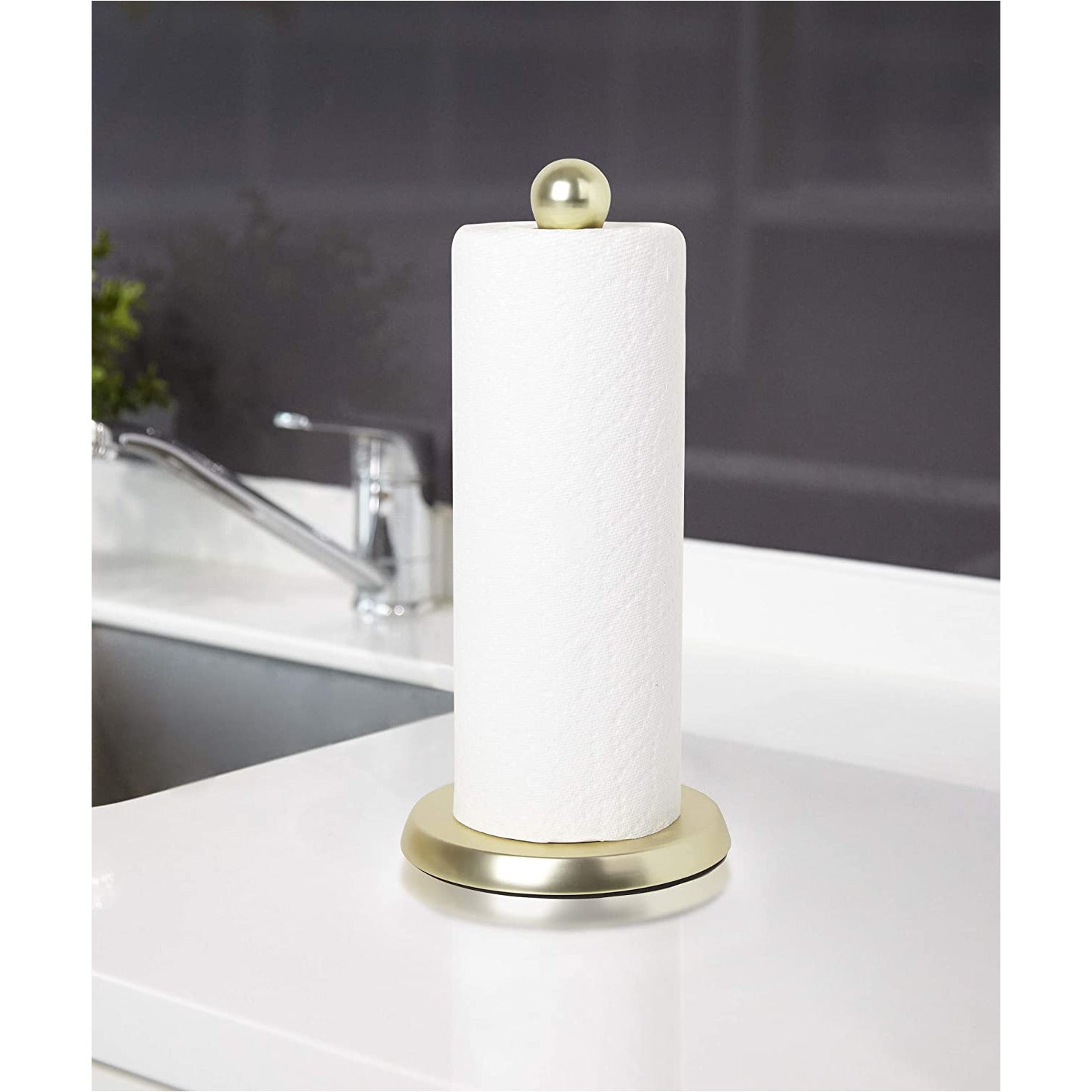 TUG PAPER TOWEL HOLDER  BRASS /BLACK