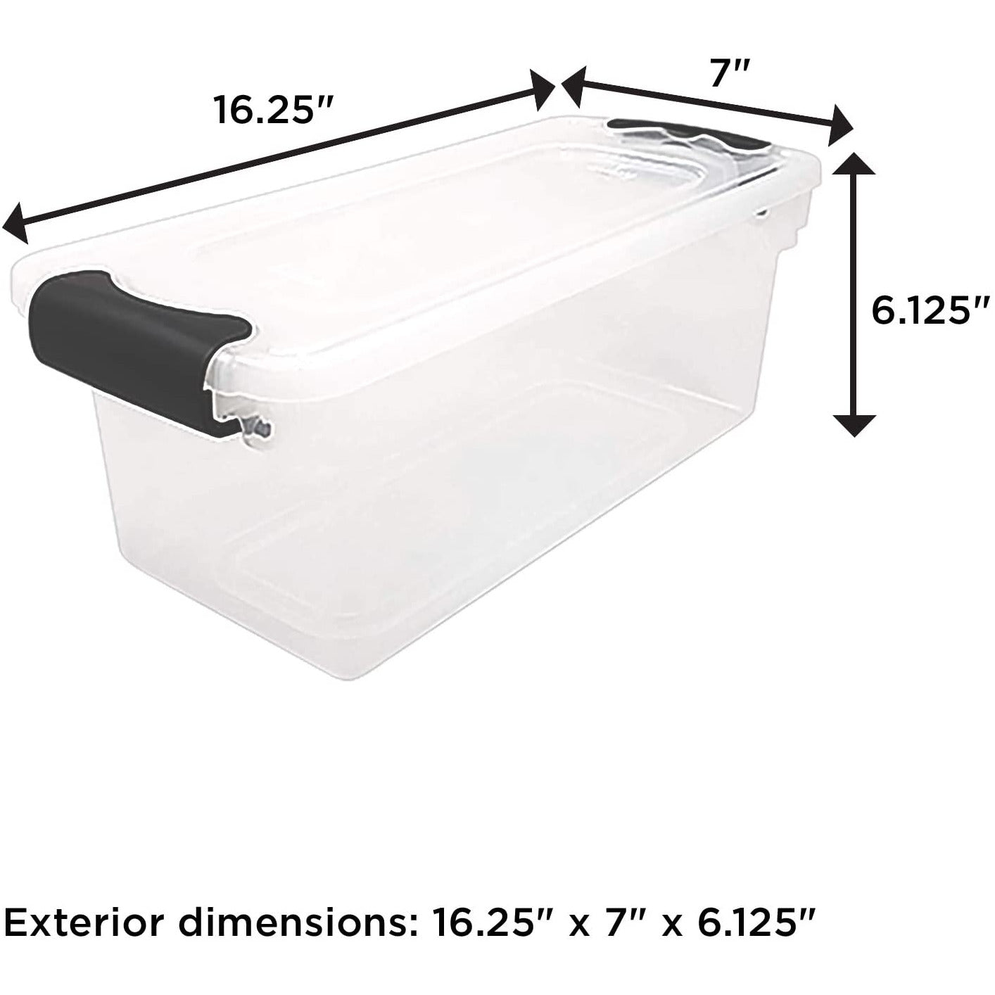 7.5QT Contenedor transparente