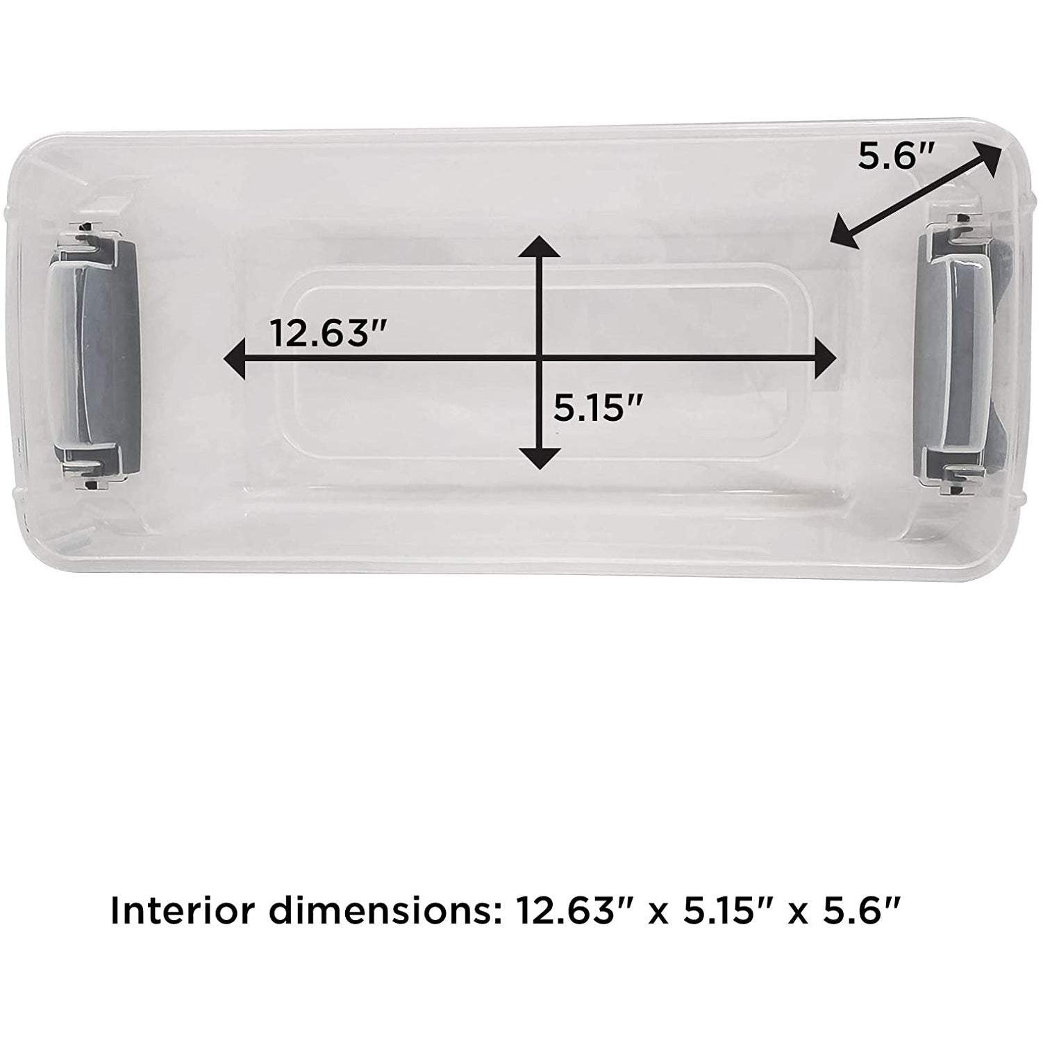 7.5QT Contenedor transparente