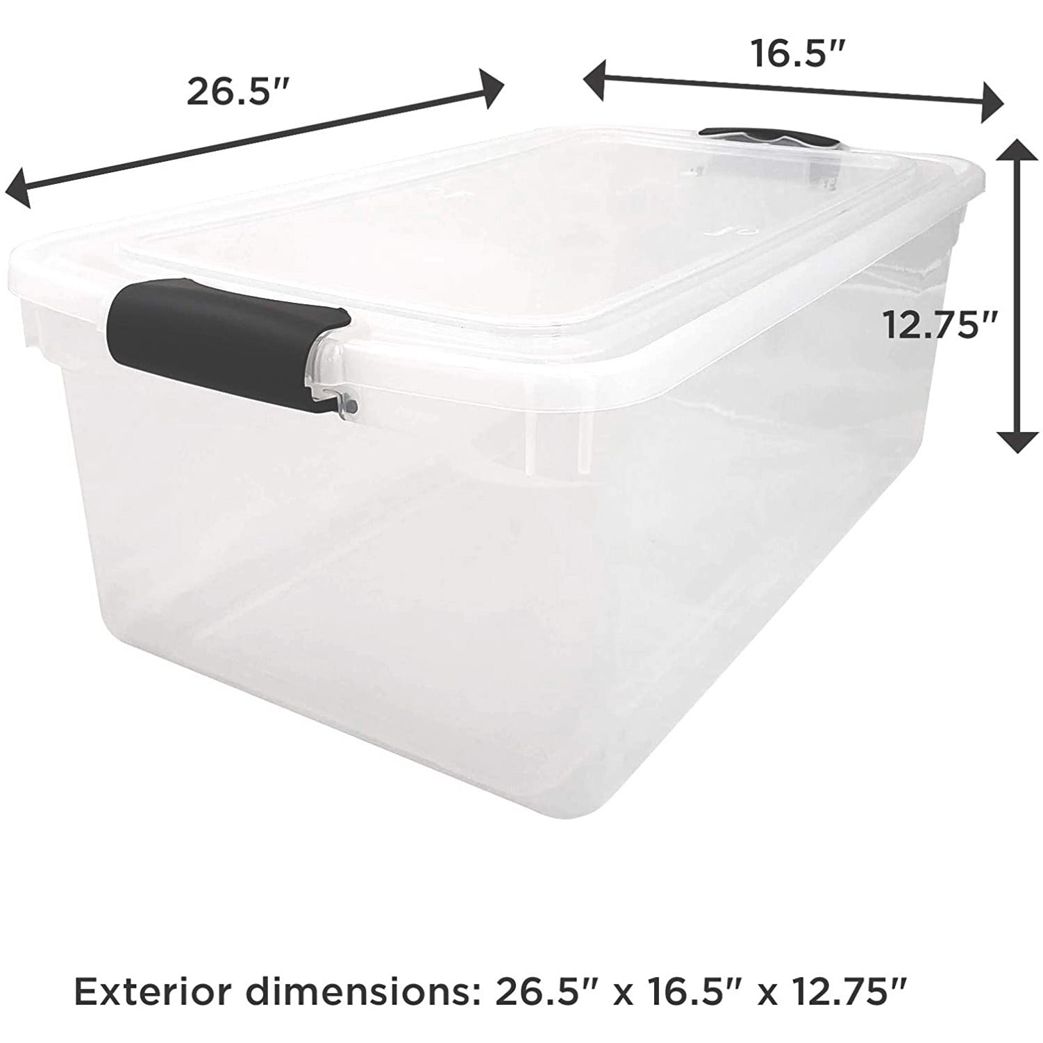 66QT Contenedor transparente