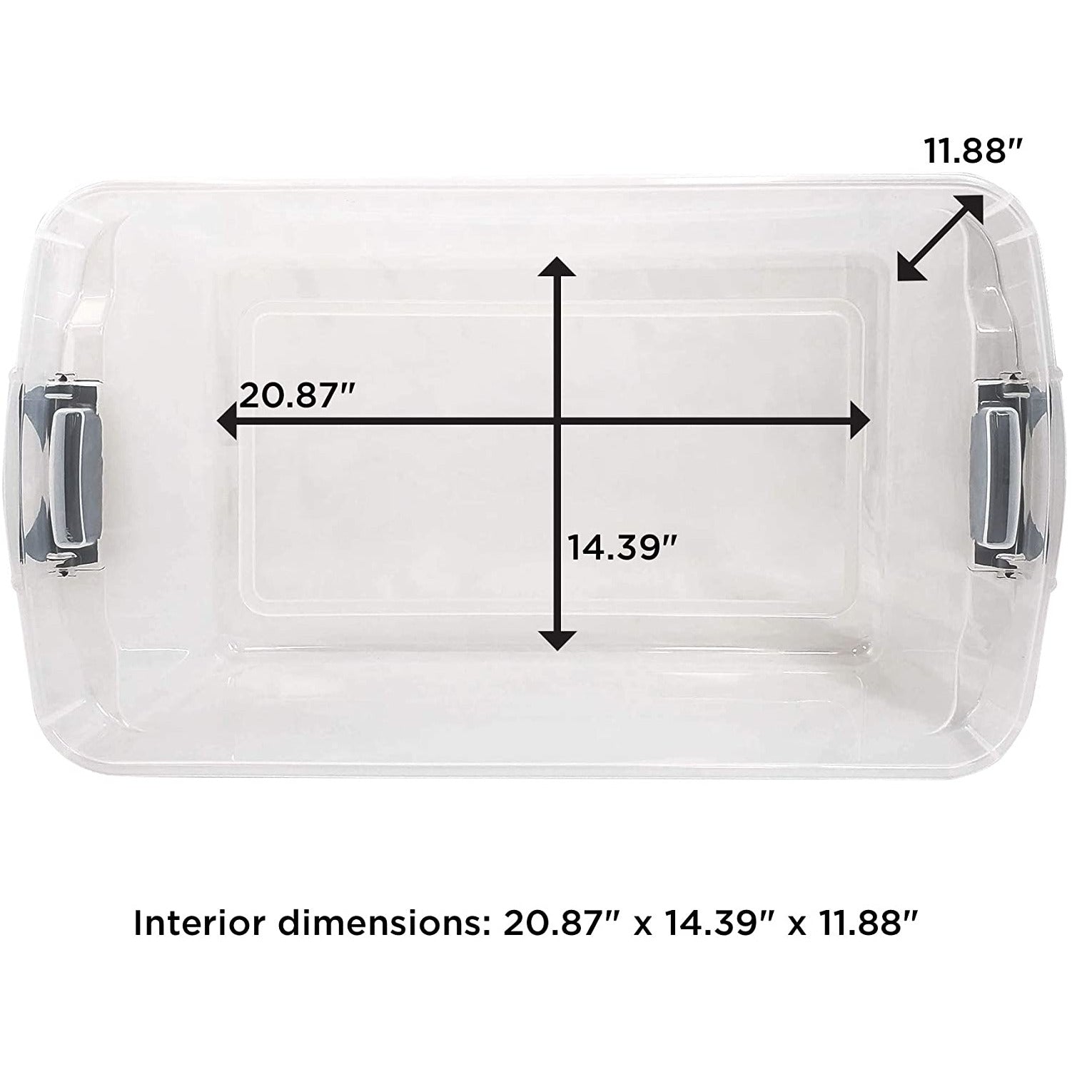 66QT Contenedor transparente