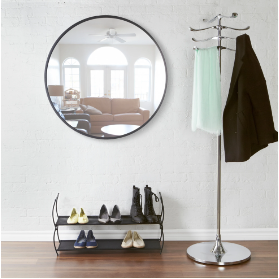 HUB WALL MIRROR 37" BLACK