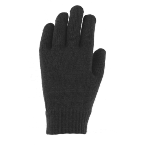 Acrylic Solid Stretch Glove Black
