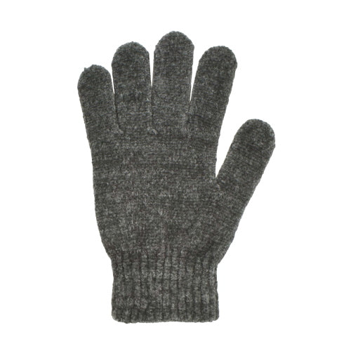 CHENILLE STRETCH GLOVE GRAY